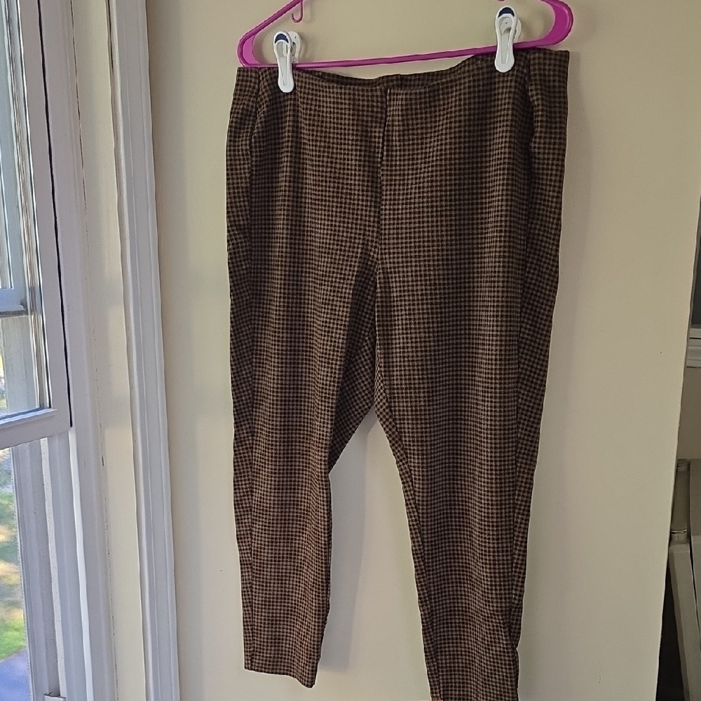 J. Jill Women's Ponte Checkered Leggins